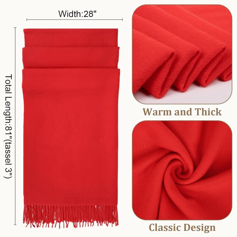 Darller Winter Scarf for Women Pashmina Shawls and Wraps for Evening Dresses Wedding Party Bridesmaid Warm Long Scarves Shawl - Image 2